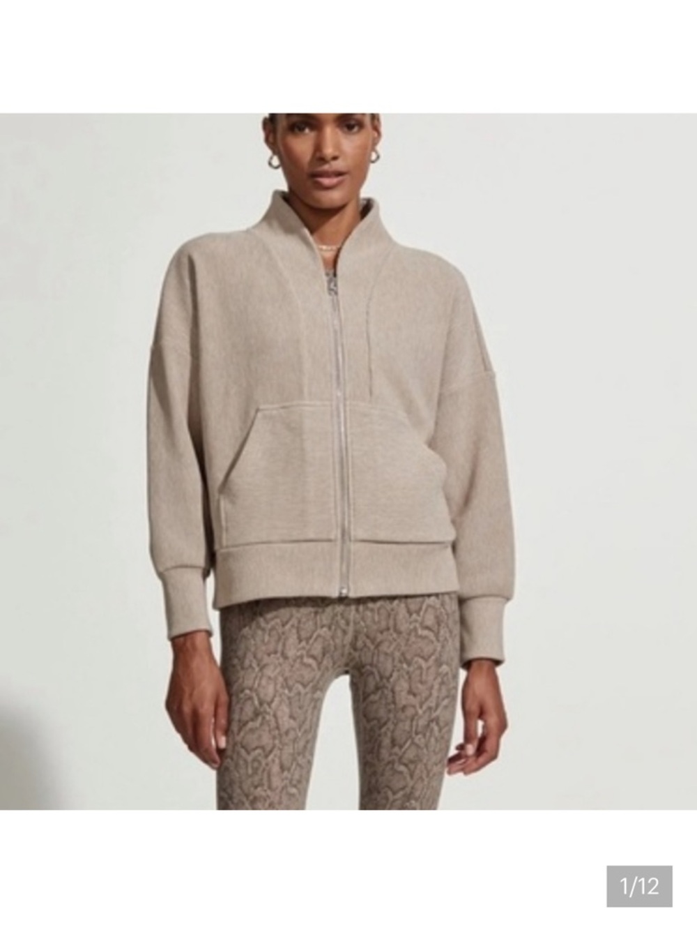 Varley Roseanne Zip Through Sweat Jacket